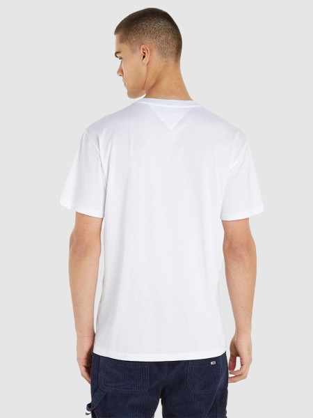 T-Shirt Homem Small Flag Tommyjeans T-Shirt Homem Small Flag Tommyjeans