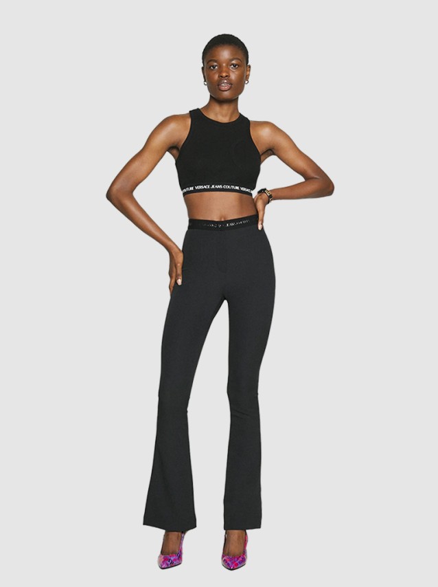 Cal�a Flu�da Mulher Pantaloni Versace