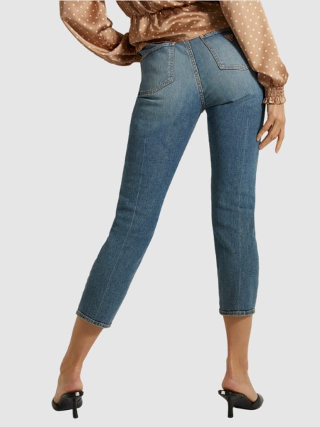Jeans Mulher Cropped Slim Guess Jeans Mulher Cropped Slim Guess