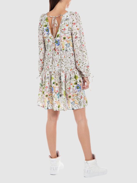 Vestido Mulher Over Printed Replay Vestido Mulher Over Printed Replay