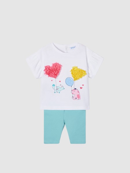 Conjunto Bebé Menina Gatos Mayoral Conjunto Bebé Menina Gatos Mayoral