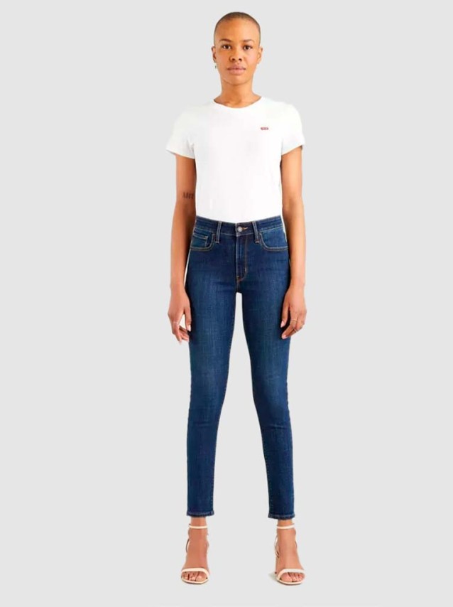 Cala de Ganga Mulher 721 High Rise Skinny Levis