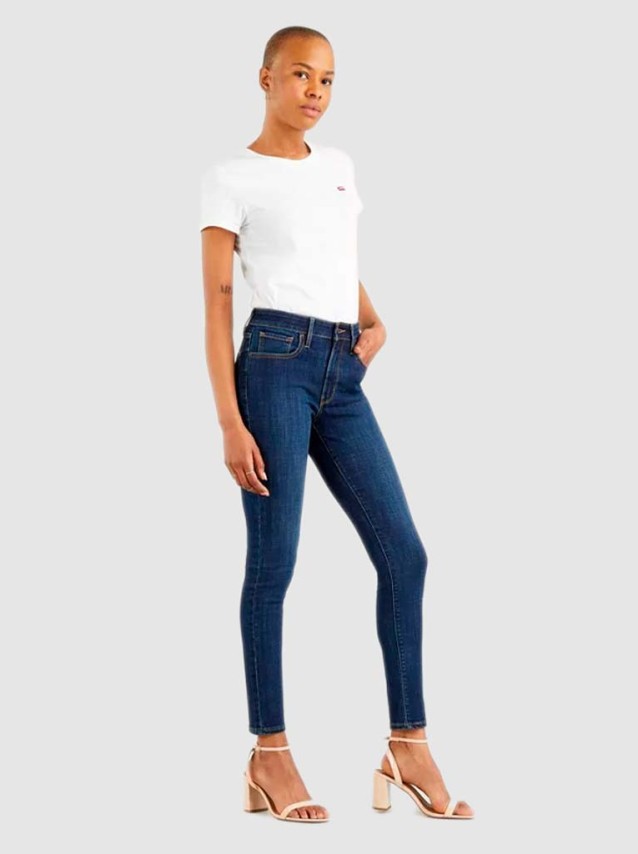 Cal�a de Ganga Mulher 721 High Rise Skinny Levis
