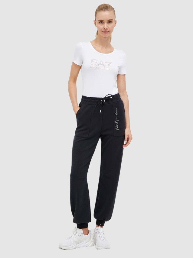 T-Shirt Mulher Train Evolution W Tee Ss Big Logo Emporio  Armani