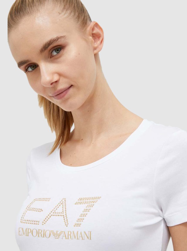 T-Shirt Mulher Train Evolution W Tee Ss Big Logo Emporio  Armani