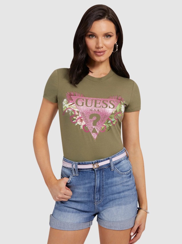 T-Shirt Mulher Floria Guess