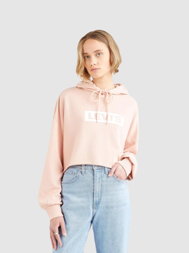 Sweatshirt Mulher Graphic Cropped Levis