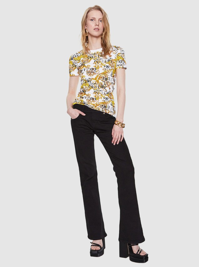 T-Shirt Mulher Jersey Versace