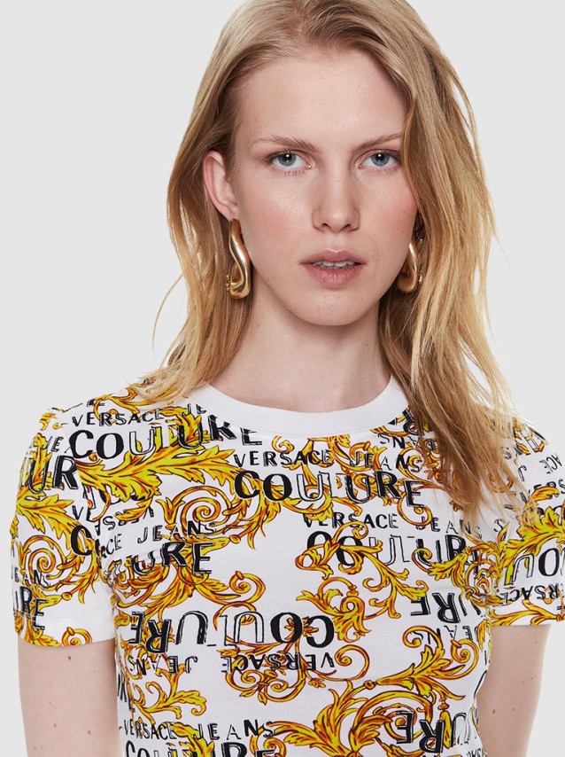 T-Shirt Mulher Jersey Versace