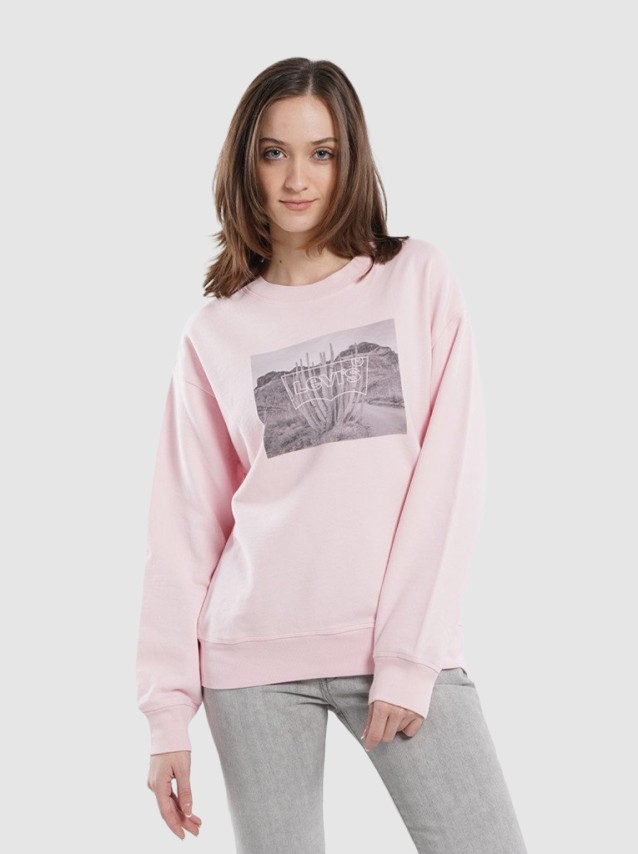 Sweatshirt Mulher Graphic Crewneck Levis