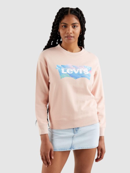 Sweatshirt Mulher Standard Graphic Crew Neck Levis