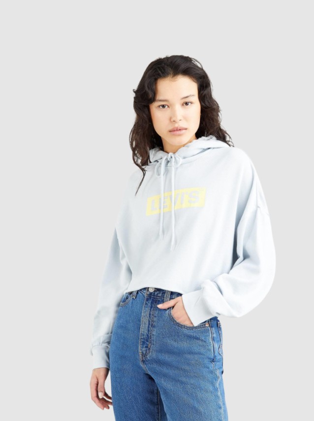 Sweatshirt Mulher Graphic Cropped Levis