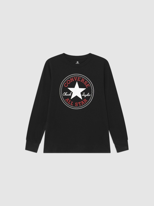 Sweatshirt Menino Chuck Patch Long Converse