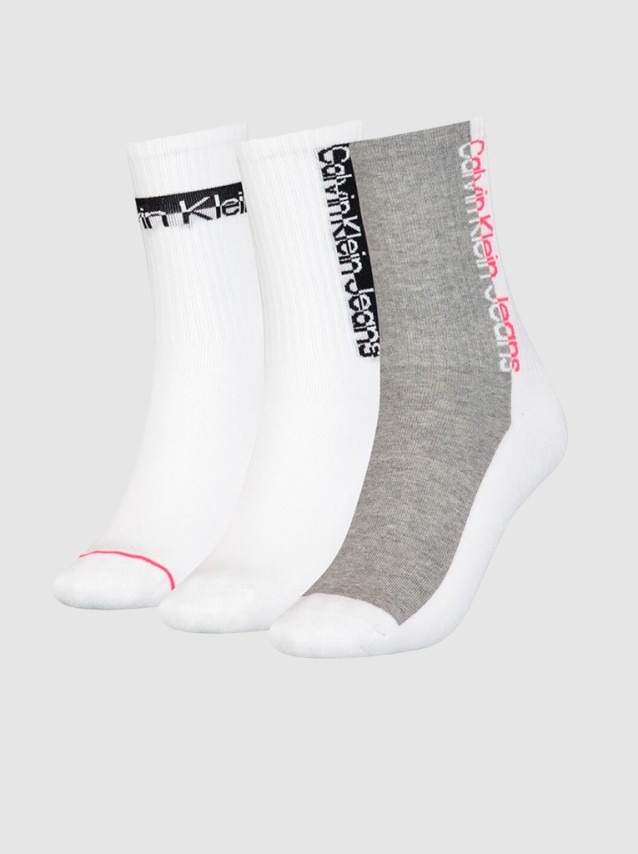 Meias Mulher Sock 3P Calvin Klein