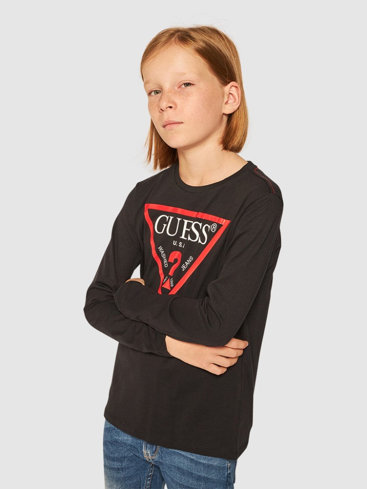 T-shirt de manga comprida para menino Guess Core - Guess - Vestuário das  principais marcas - Bebé