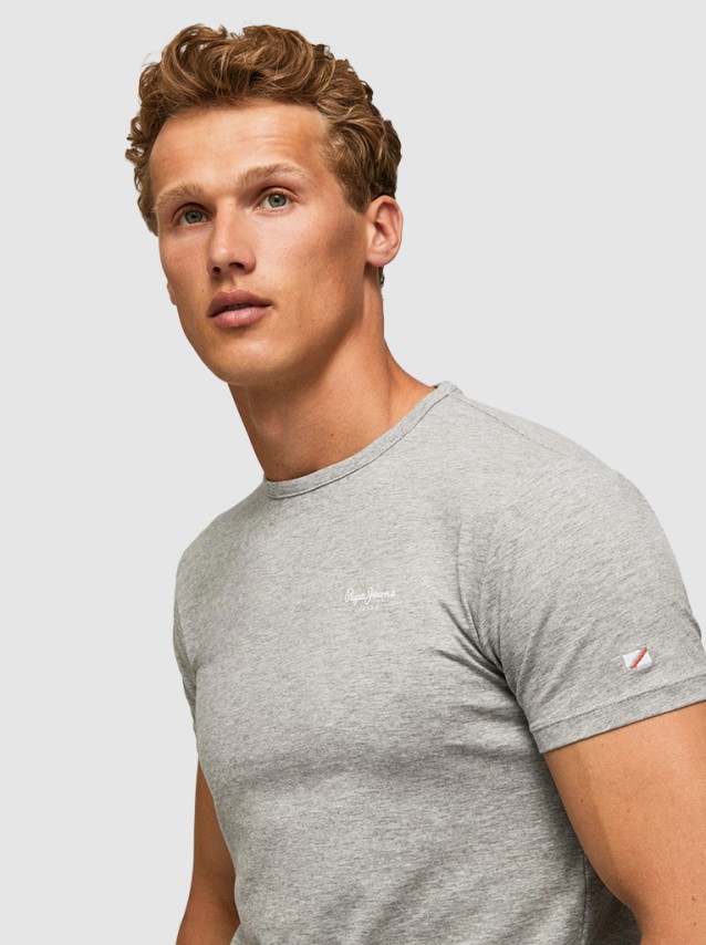 T-Shirt Homem Basic Lycra 170 Pepe Jeans London