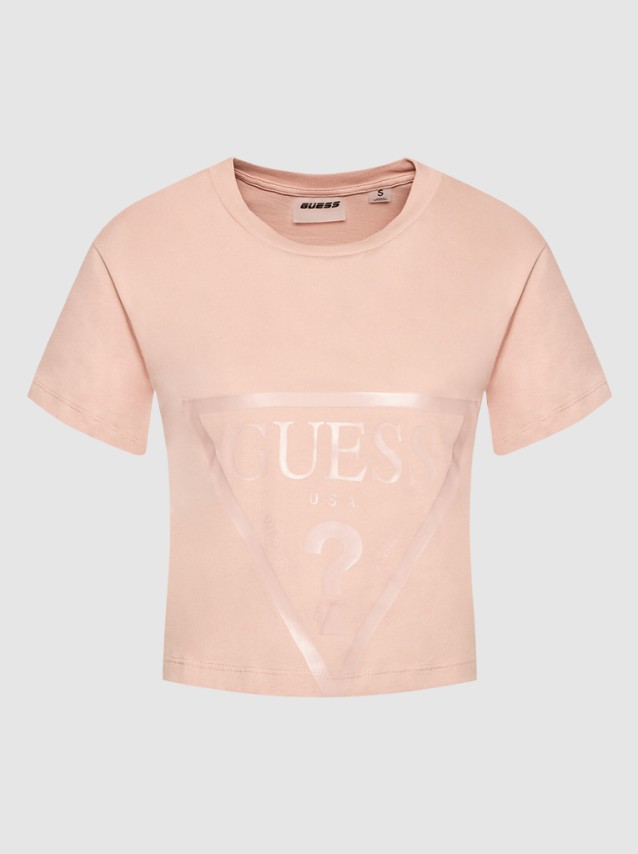 T-Shirt Mulher Adele Crop Guess