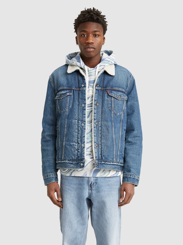 Casaco de Ganga Homem Sherpa Trucker Levis