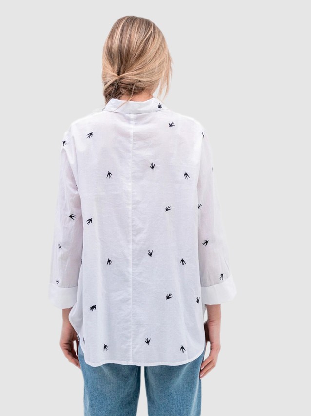 Camicetta in sangallo - Bianco - DONNA | H&M IT
