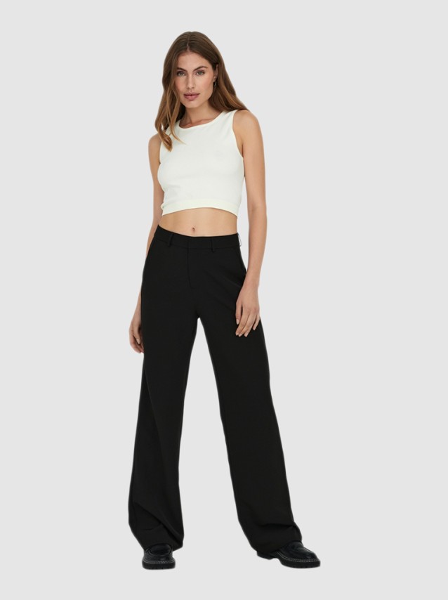 Cal�as Only Mulher Onlberry Hw Wide Pant Tlr Noos