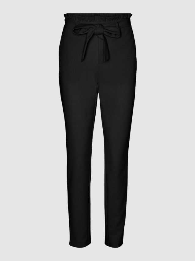 Cal�a Mulher Liva Paperbag Vero Moda