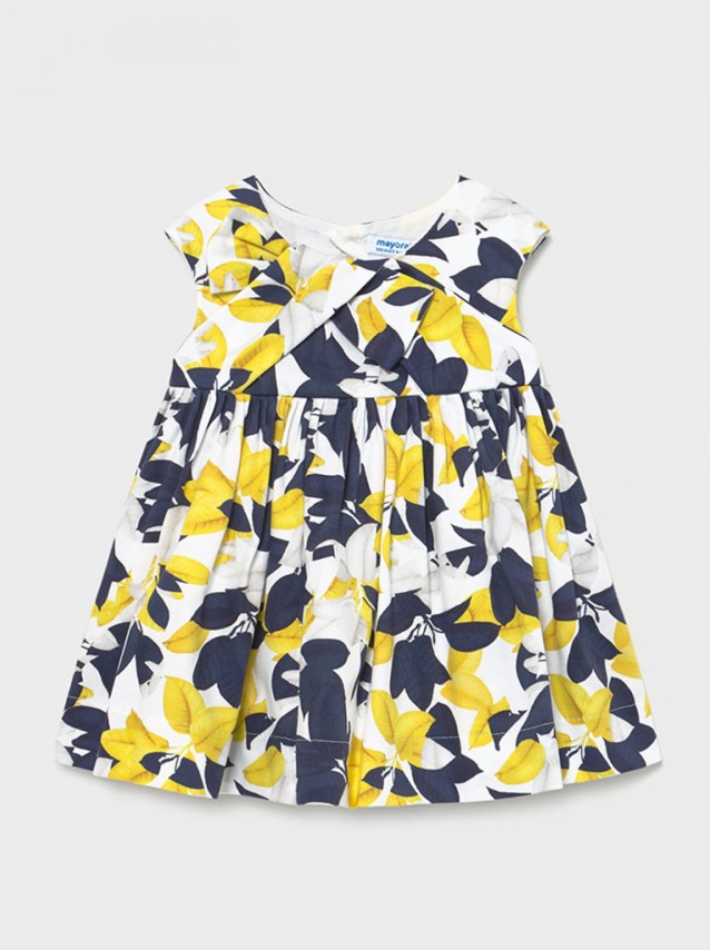 Vestido Saten Estampado Beb Menina Mayoral