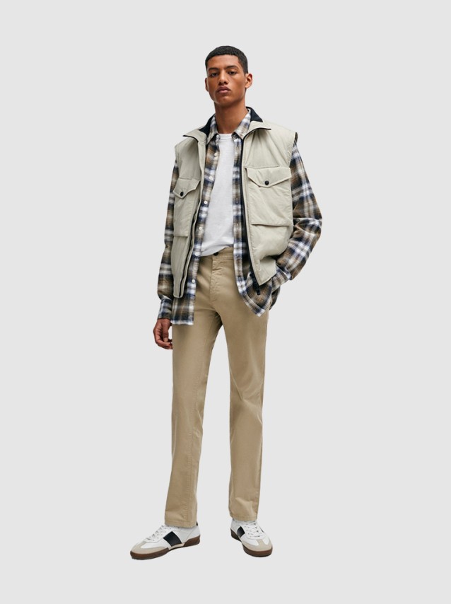 Calca Homem Chino Slim Boss Orange