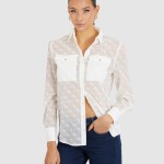 Camisa Mulher Logo Guess