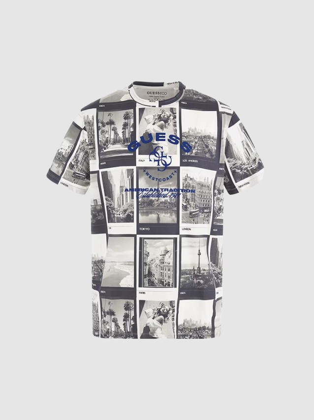 T-Shirt Homem City Guess
