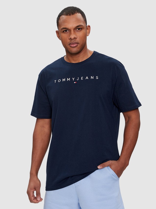 T-Shirt Homem Logo Tommy Jeans