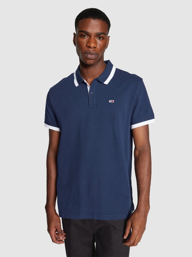 Polos Male Tommy Jeans Navy Blue - DM0DM18313.38 | Forte Store