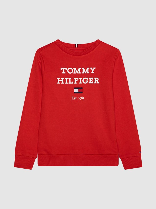 Sweatshirt Menino Logo Tommy Hilfiger