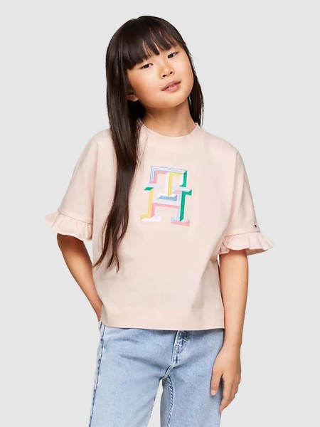 T-Shirt Menina Monogram Tommy Hilfiger