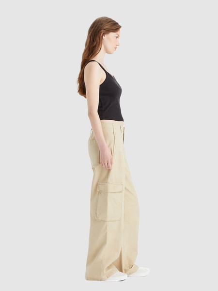 Calça Mulher Baggy Cargo Levis Calça Mulher Baggy Cargo Levis
