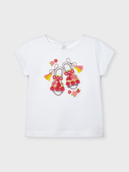 Camiseta M/curta Sandilias Menina Mayoral