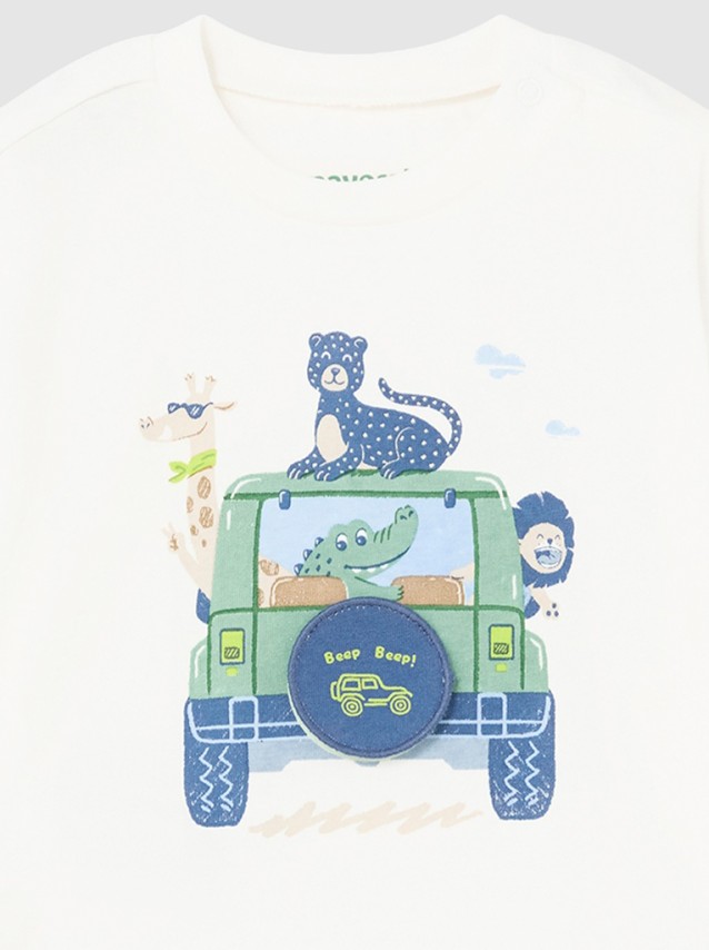 T-Shirt Beb� Menino Coche Mayoral