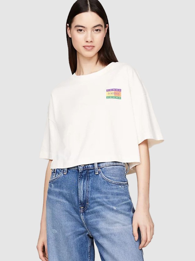 T-Shirt Mulher Croped Tommy Jeans