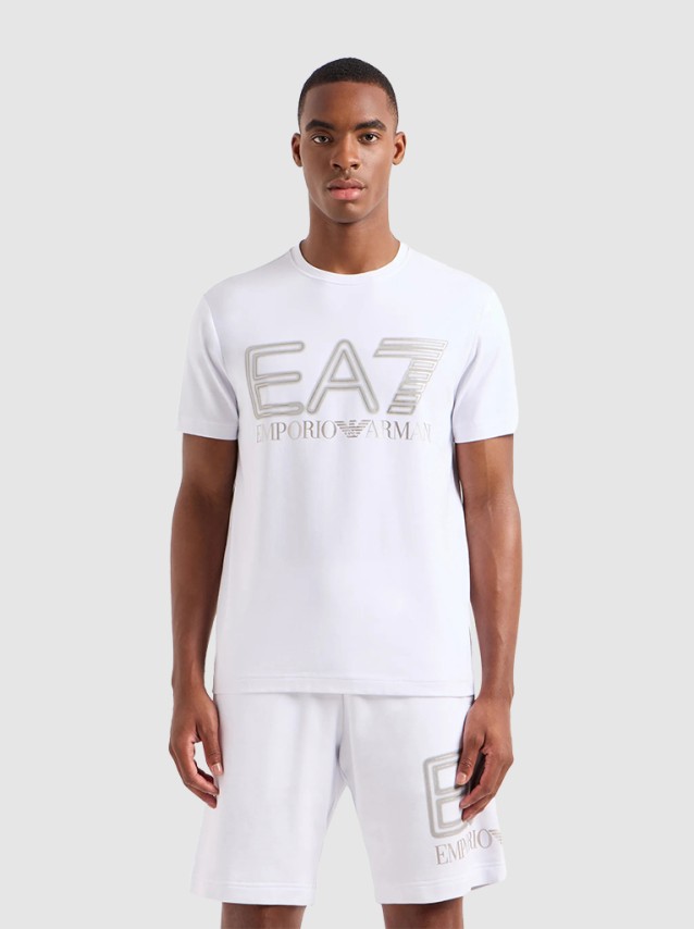 T-Shirt Male Ea7 Emporio Armani White - 3DPT37PJMUZ.1 | Forte Store
