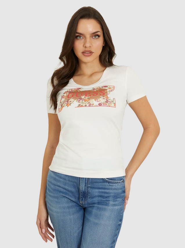 T-Shirt Mulher Logo Guess