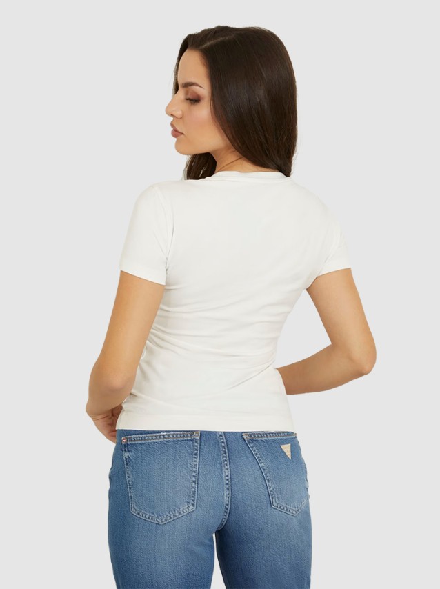 T-Shirt Mulher Logo Guess