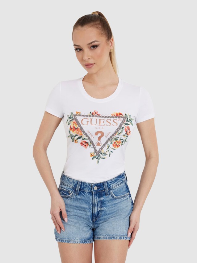 T-Shirt Mulher Triangle Guess