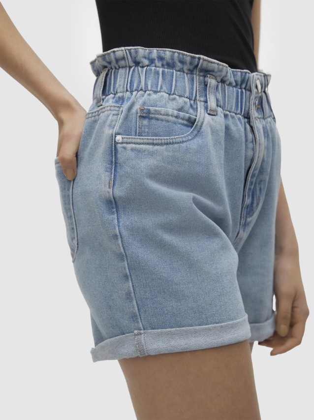 Cal��o de Ganga Mulher Lyra Paperbag Vero Moda