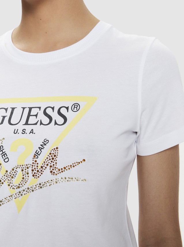 T-Shirt Mulher Icon Guess