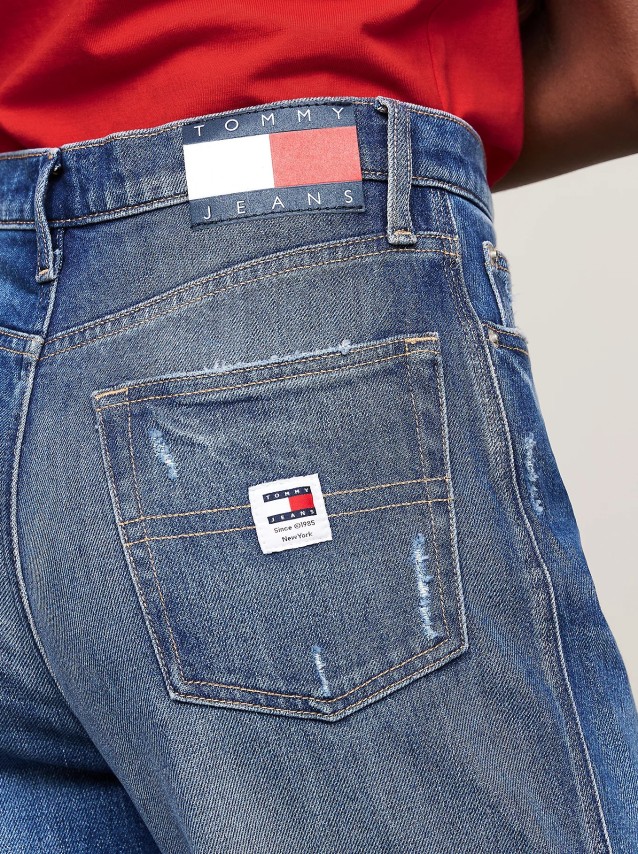 Cal�a de Ganga Mulher Claire Wide Leg Tommy Jeans