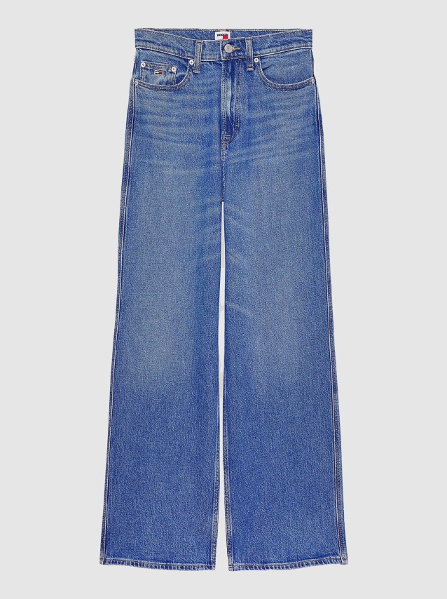 Cal�a de Ganga Mulher Claire Wide Leg Tommy Jeans