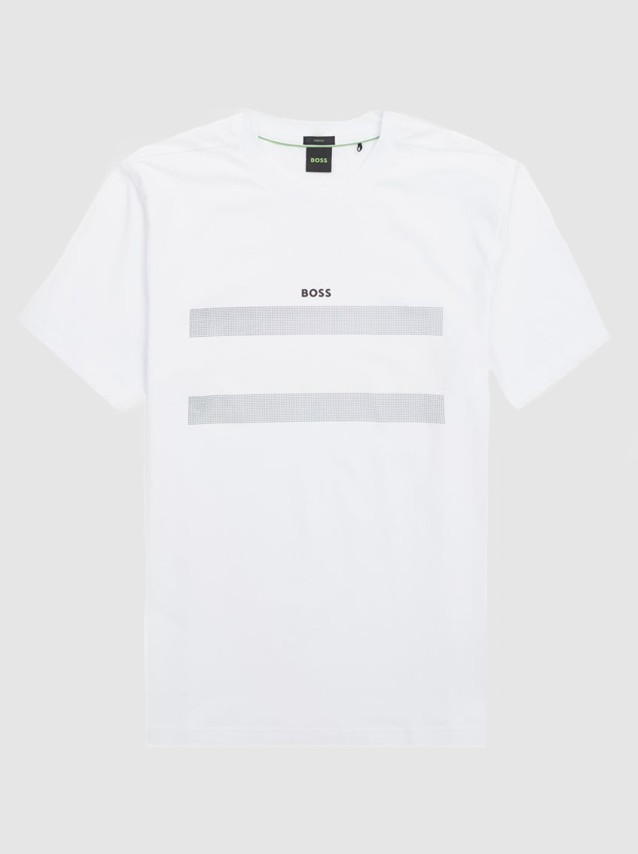 T-Shirt Homem Tee Boss Green