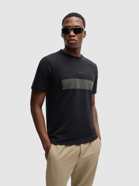 T-Shirt Masculin Boss Green