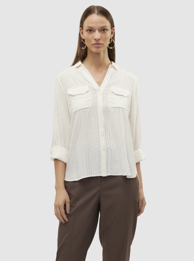 Camisa Mulher Bumpy Vero Moda