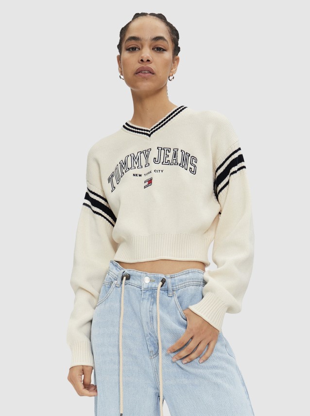 Camisola de Malha Mulher Varsity Tommy Jeans