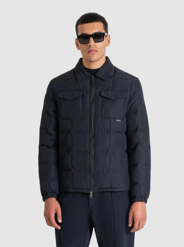 Antony Morato Giubbotto Imbottito Uomo - Mmco00678-fa600195-9006 - Stile Biker Invernale